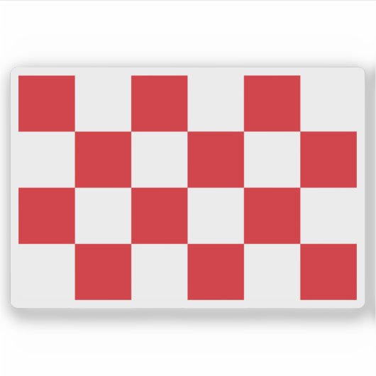 Flagge Nordbrabant, Niederlande Aufkleber (Vorderseite)