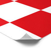 Flagge Nordbrabant Poster (Ecke)