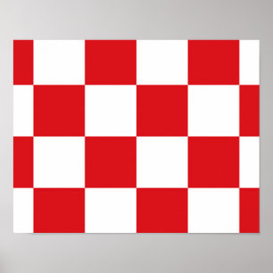Flagge Nordbrabant Poster