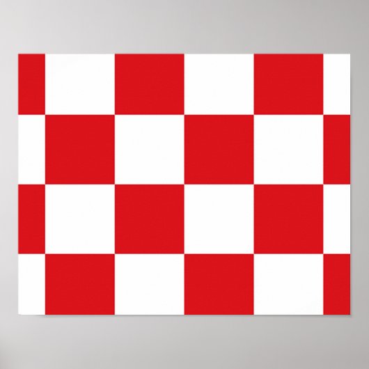 Flagge Nordbrabant Poster (Vorne)
