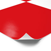 Flagge Nordbrabant Poster (Ecke)