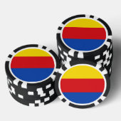 Flagge Nordhollands Pokerchips (Stapel)