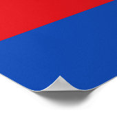 Flagge Nordhollands Poster (Ecke)
