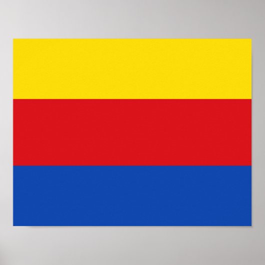 Flagge Nordhollands Poster (Vorne)