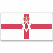 Flagge Nordirlands Aufkleber (Vorderseite)
