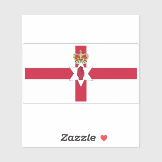 Flagge Nordirlands Aufkleber (Blatt)