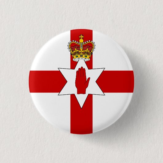 Flagge Nordirlands Button (Vorderseite)