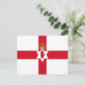 Flagge Nordirlands Postkarte (Stehend Vorderseite)