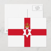 Flagge Nordirlands Postkarte (Vorne/Hinten)