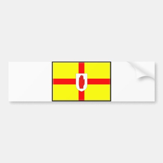 Flagge Nordirlands (Ulster) Autoaufkleber (Vorne)