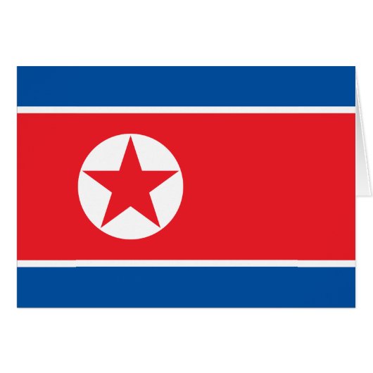 Flagge Nordkoreas (Vorderseite (Horizontal))