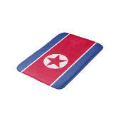 Flagge Nordkoreas Badematte (Schrägansicht)