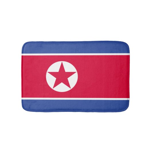 Flagge Nordkoreas Badematte (Vorderseite)