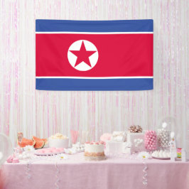 Flagge Nordkoreas Banner