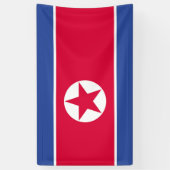 Flagge Nordkoreas Banner (Vertikal)