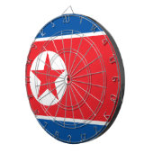 Flagge Nordkoreas (DVRK) Dartscheibe (Vorderseite rechts)