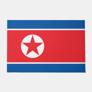 Flagge Nordkoreas (DVRK) Fußmatte