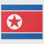 Flagge Nordkoreas (DVRK) Geschenkpapier (Flach)