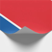 Flagge Nordkoreas (DVRK) Geschenkpapier (Ecke)