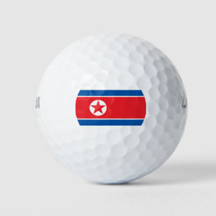 Flagge Nordkoreas (DVRK) Golfball