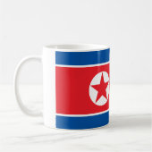 Flagge Nordkoreas (DVRK) Kaffeetasse (Links)