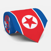 Flagge Nordkoreas (DVRK) Krawatte (Gerollt)