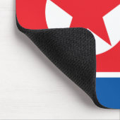 Flagge Nordkoreas (DVRK) Mousepad (Ecke)