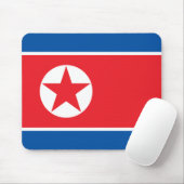 Flagge Nordkoreas (DVRK) Mousepad (Mit Mouse)