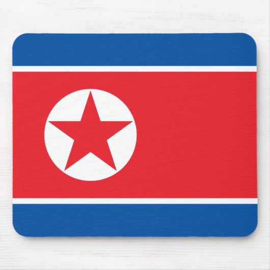 Flagge Nordkoreas (DVRK) Mousepad (Vorne)
