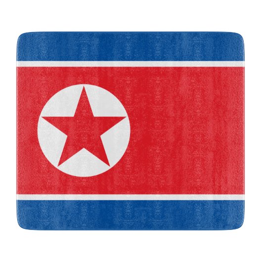 Flagge Nordkoreas (DVRK) Schneidebrett (Vorderseite)