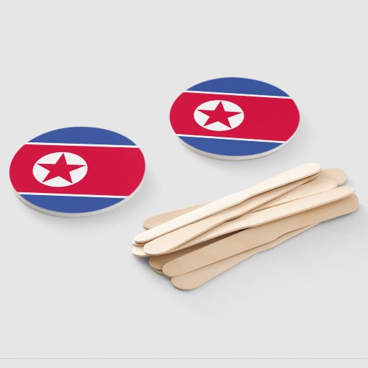 Flagge Nordkoreas Fächer (Non-assembled)