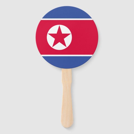 Flagge Nordkoreas Fächer (Vorderseite)