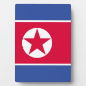 Flagge Nordkoreas Fotoplatte (Vorderseite)