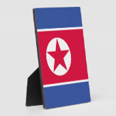 Flagge Nordkoreas Fotoplatte (Seite)