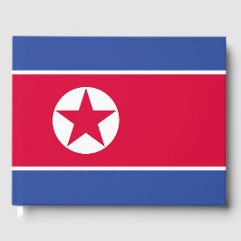 Flagge Nordkoreas Gästebuch