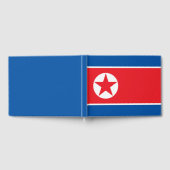 Flagge Nordkoreas Gästebuch (Voll)