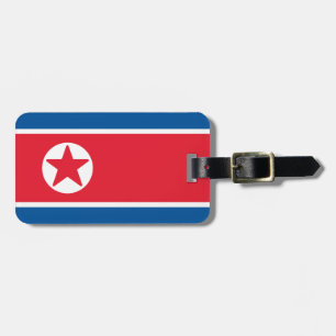 Flagge Nordkoreas Gepäckanhänger