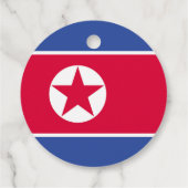 Flagge Nordkoreas Geschenkanhänger (Rückseite)