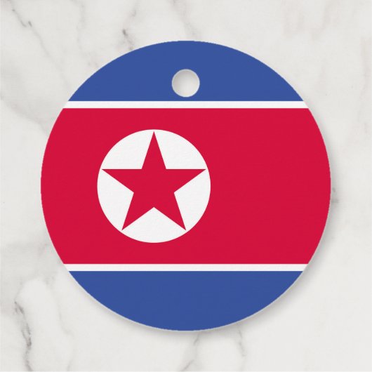 Flagge Nordkoreas Geschenkanhänger (Rückseite)