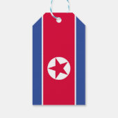 Flagge Nordkoreas Geschenkanhänger (Rückseite)