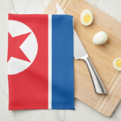 Flagge Nordkoreas Geschirrtuch (Viertel Falte)