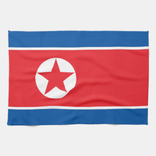 Flagge Nordkoreas Geschirrtuch