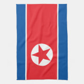 Flagge Nordkoreas Geschirrtuch (Vertikal)