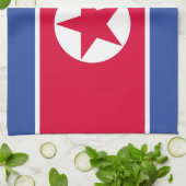 Flagge Nordkoreas Geschirrtuch (Gefaltet)
