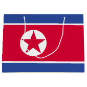 Flagge Nordkoreas Große Geschenktüte (Vorderseite)