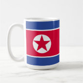 Flagge Nordkoreas Kaffeetasse (Links)