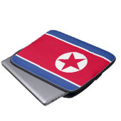 Flagge Nordkoreas Laptopschutzhülle (Vorne Knopf)