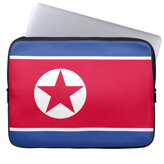 Flagge Nordkoreas Laptopschutzhülle (Vorderseite)