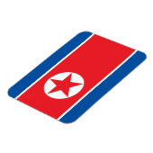 Flagge Nordkoreas Magnet (Linke Seite)