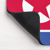 Flagge Nordkoreas Mousepad (Ecke)